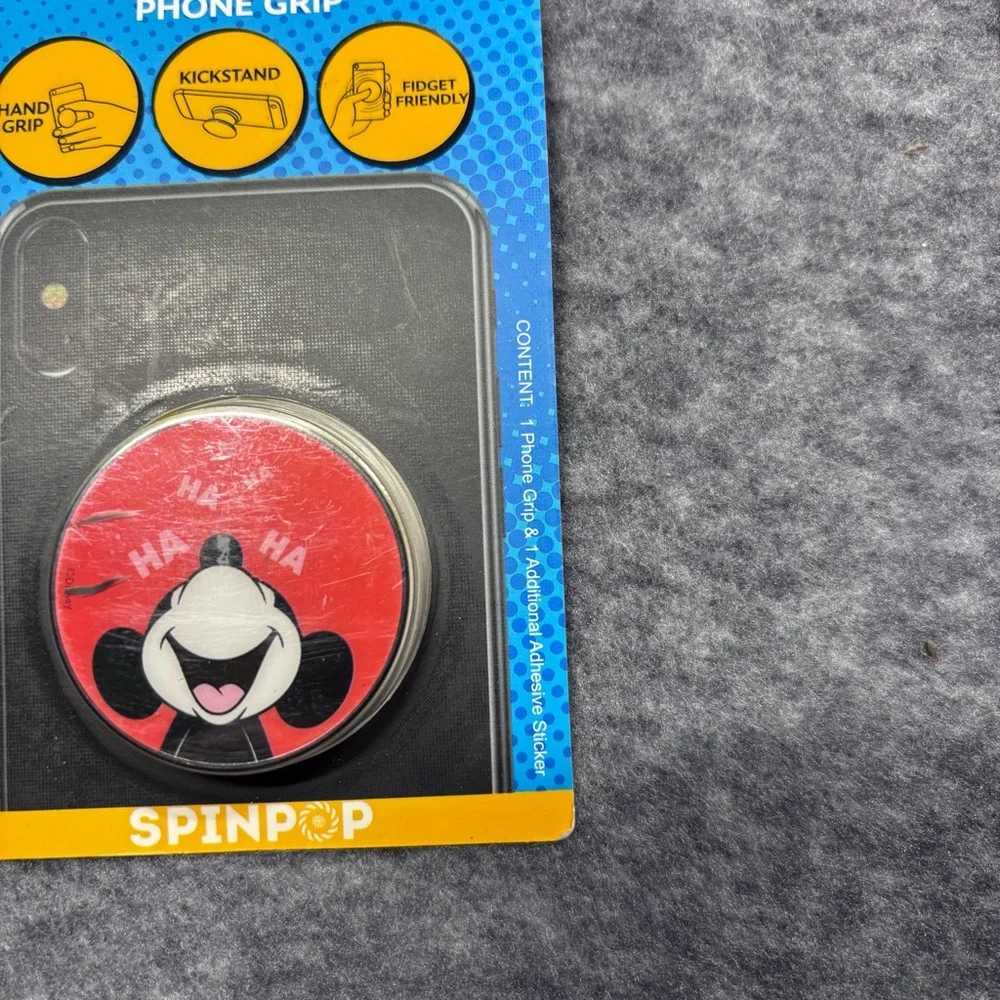 Disney Mickey Mouse Red SpinPop Phone Grip - Pack of 5